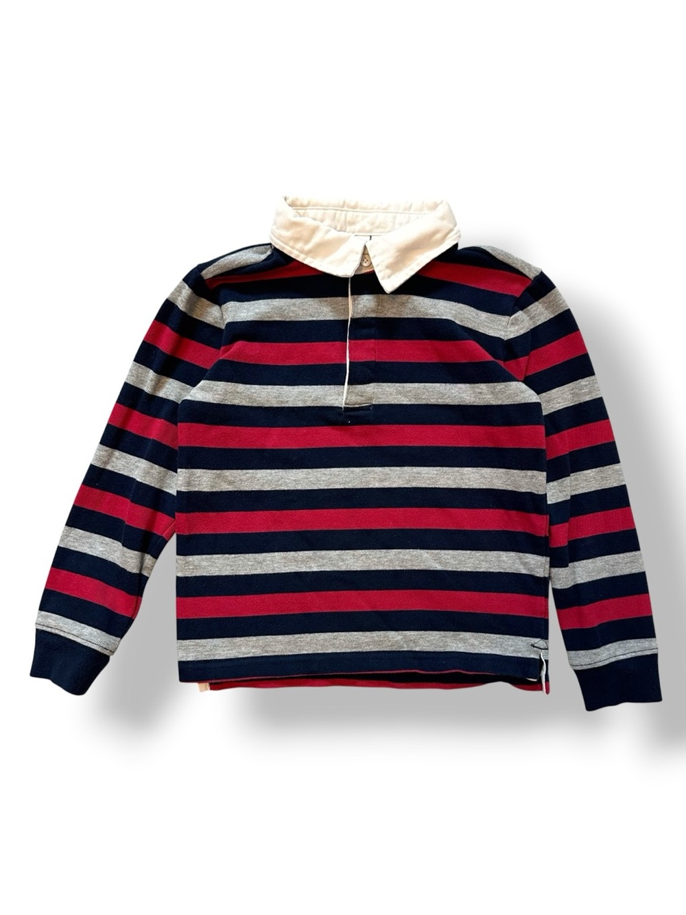 Janie & Jack | Long Sleeve Striped Rugby Polo Shirt (5)